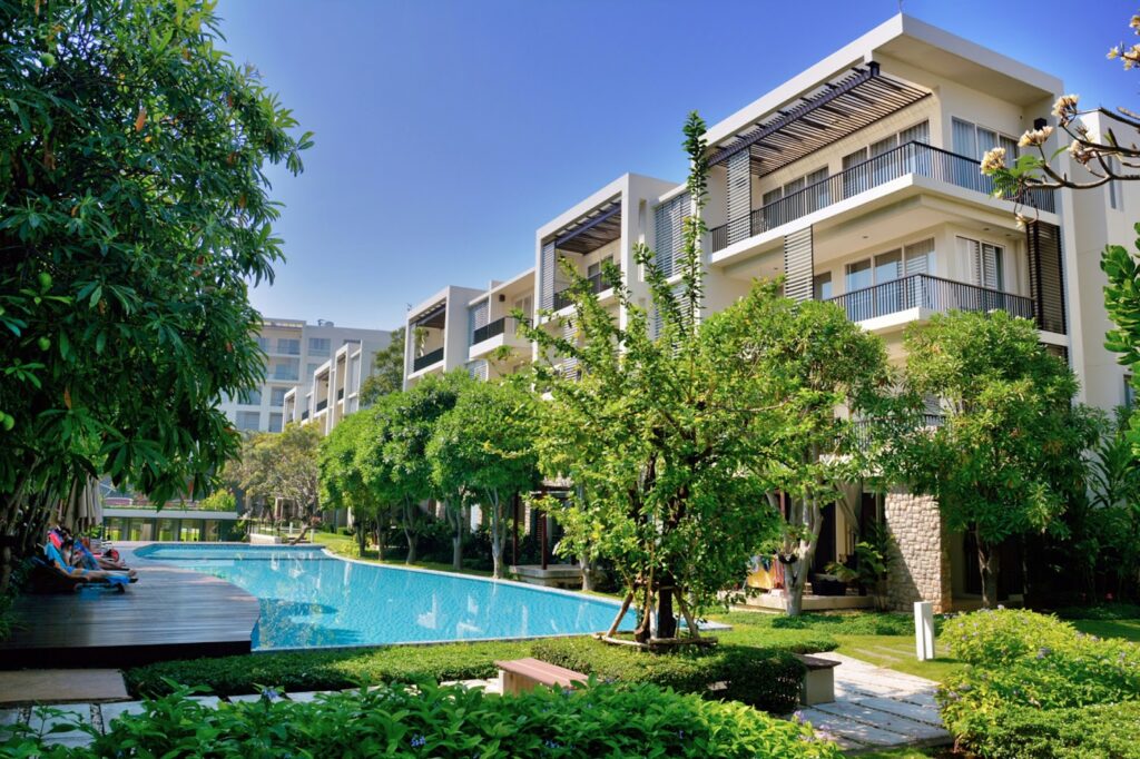 A condo property which requires a specific type of insurance.
