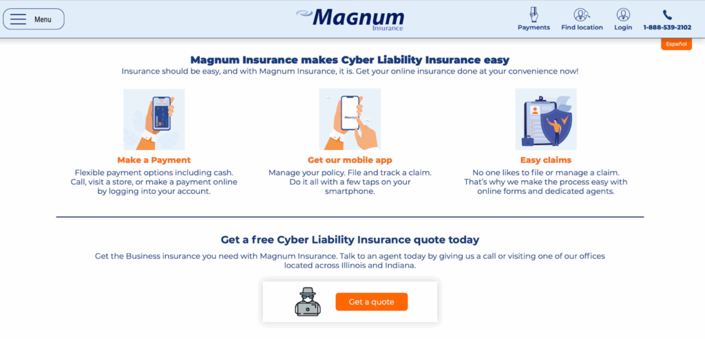 Magnum Insurance’s cyber insurance offerings.