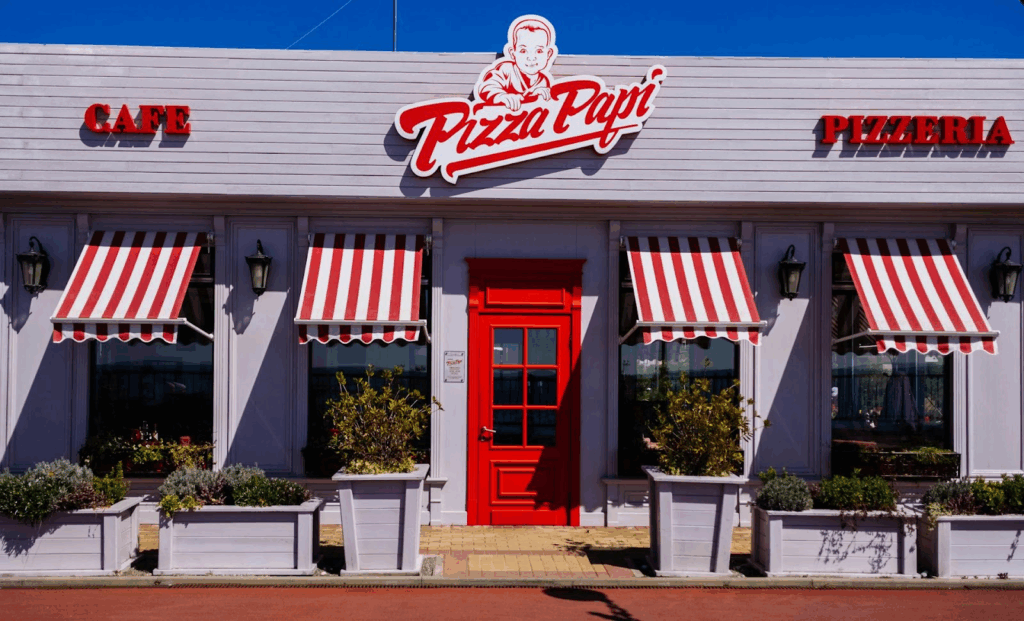 A pizza shop located in a mild-weather state with low property insurance premium