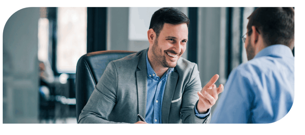 A Magnum agent explaining the limitations of short-term health insurance.