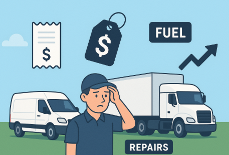  Image depicting a confused business man, wondering if fleet costs for commercial auto insurance is the right move