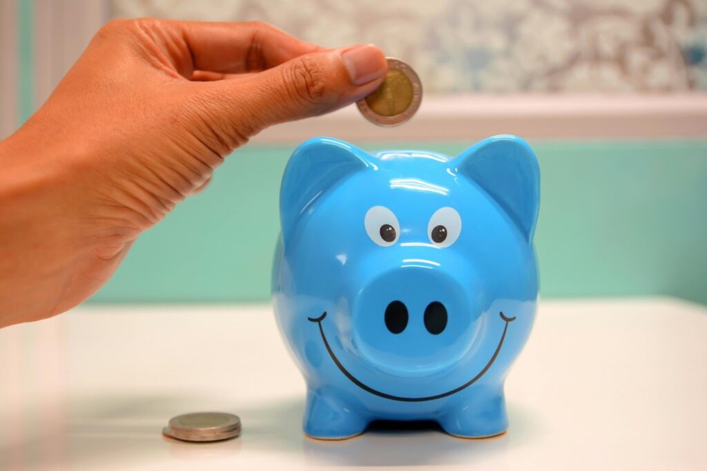 A piggy bank, where a person with whole life insurance saves their dividends.
